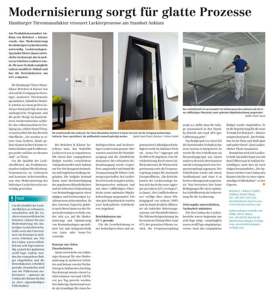 Modernisierung für glatte Prozesse